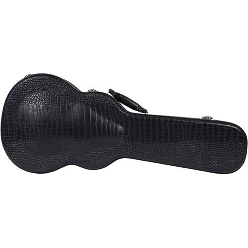 KALA Black Alligator Tenor, Archtop Ukulele Case