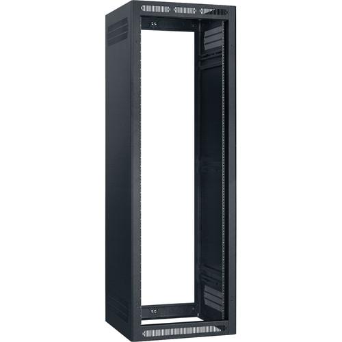 Lowell Manufacturing Rack-Enclosed-35U, 22" Deep, 1-Pair Adustable Rails, Less Rear Door