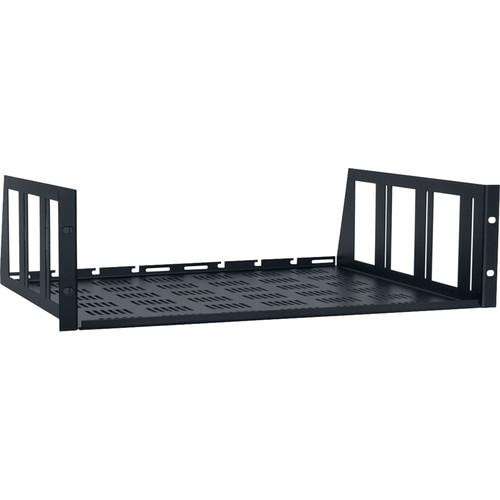 Lowell Manufacturing Vented Rack Utility Shelf-3U, 14"Depth