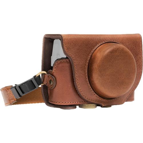 MegaGear Leather Camera Case with Strap for Sony DSC-RX100 VI, V & IV
