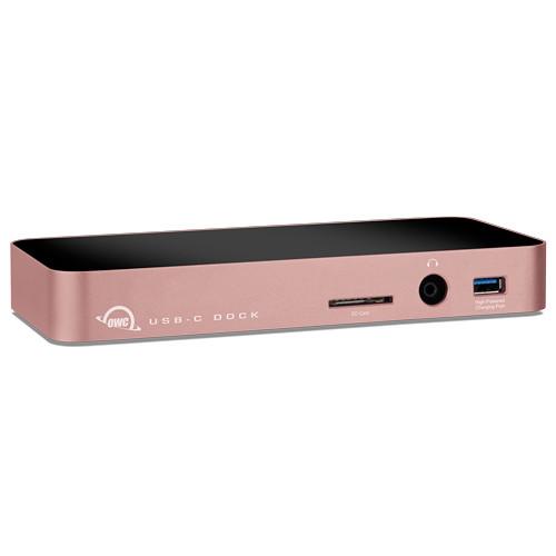 OWC Other World Computing USB-C 10-Port Dock With 80 Watt Power Supply - Rose Gold. Designed For Macbook And Macbook Pro.