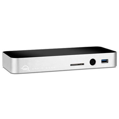 OWC Other World Computing USB-C 10-Port Dock With 80 Watt Power Supply - Silver. Designed For Macbook And Macbook Pro.