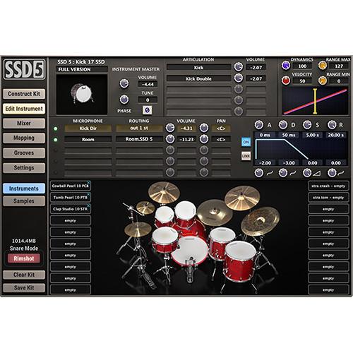 Slate Digital Steven Slate Drums 5 - Virtual Drum Instrument Collection & Player for Pro Audio Applications
