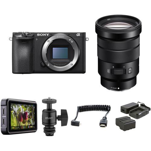 Sony Alpha a6500 Mirrorless Digital Camera with 18-105mm Lens HDR Filmmaker Kit
