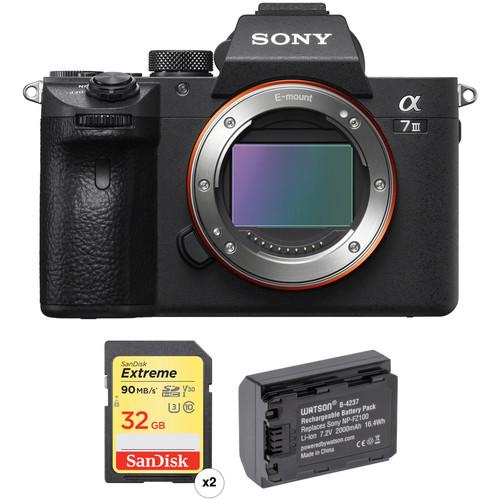 Sony Alpha a7 III Mirrorless Digital Camera Body with Accessory Kit