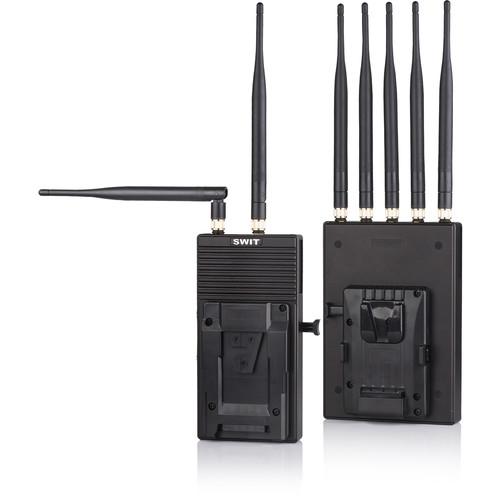 SWIT 700m 3GSDI HDMI Wireless System with V-Mount on Transmitter & Receiver