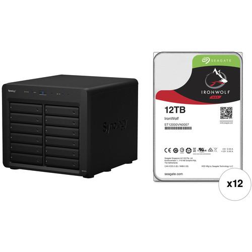 Synology DX1215 144TB 12-Bay NAS Expansion Unit Kit with Seagate NAS Drives