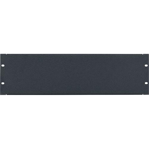 Lowell Manufacturing Rack Panel-Blank-3U, 16-Gauge Flanged Steel