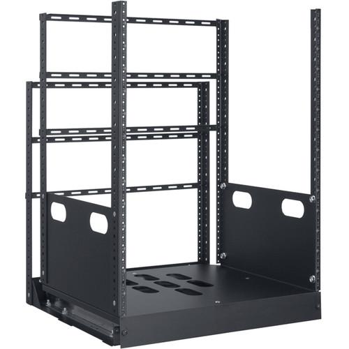 Lowell Manufacturing Rack-Pull And Turn System-14U, 4-Slides, 23" Deep