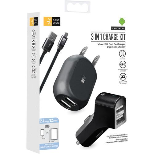 Case Logic Micro-USB Home and Car Charging Kit
