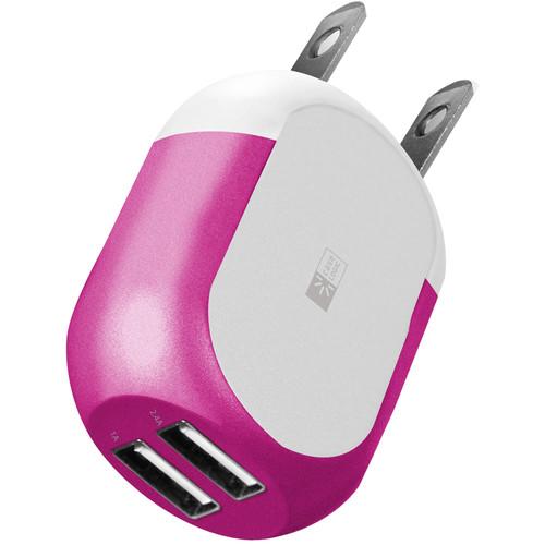 Case Logic 2.1A Dual USB Wall Charger with Lightning Cable