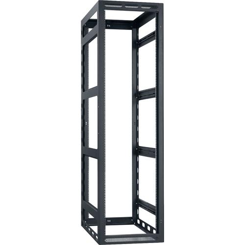 Lowell Manufacturing Rack-Gangable-44U 42"Deep, 2-Pair Rails, Less Rear Door