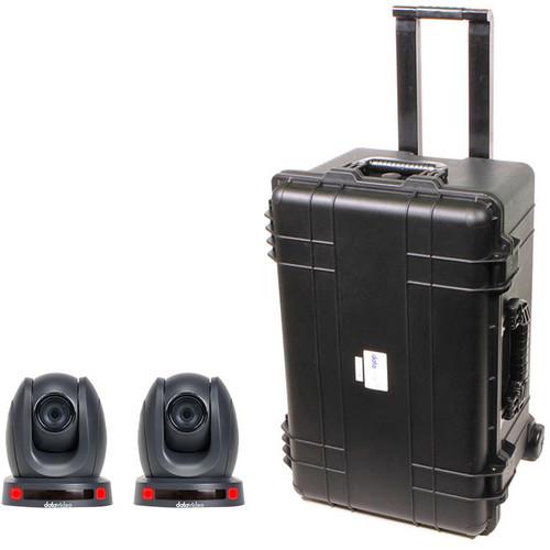 Datavideo PTZ Camera Kit with Two PTC-140T Cameras and an HC-800 Case