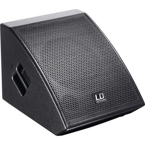 LD Systems Powered Stage Monitor - Low Profile - 600W Peak 10" 1" Coaxial 75 X 75 Dispersion