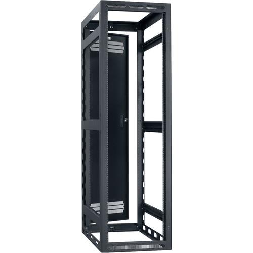 Lowell Manufacturing Rack-Gangable-40U 32"Deep, 2-Pair Rails, Rear Door
