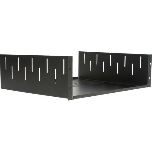 Lowell Manufacturing Rack Vented Utility Shelf-3U, 15"Depth, Clamping Brackets