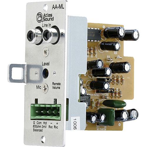 Atlas Sound AA-ML - Mic Line Input Module with Volume Control for AA120M