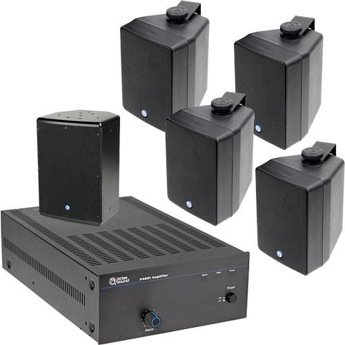 Atlas Sound APAKSMSB Amplifier and Surface Mount Speaker Package System