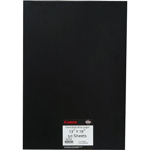 Canon Fine Art Bright White Paper for Inkjet - 13x19" - 50 Sheets