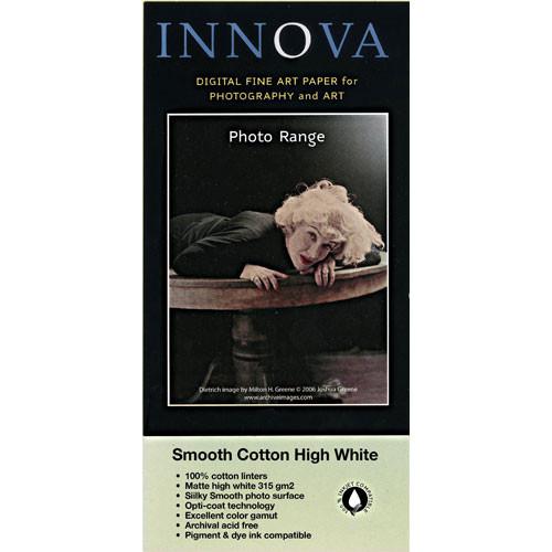 Innova Smooth Cotton High White Paper for Inkjet - 13x19" - 25 Sheets