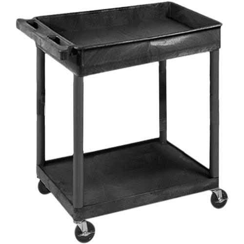 Luxor 32x24" HD Utility Cart 2-Shelf - Flat Middle Bottom Shelf