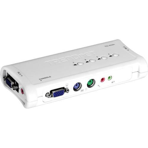 TRENDnet 4-Port PS 2 Audio KVM Switch - VGA