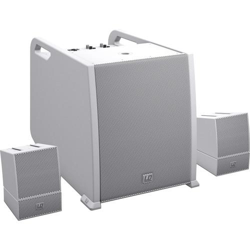 LD Systems Portable Array System Set with Powered Mixer 10" Subwoofer, Sattalites,Adapters and Cables