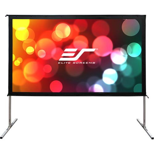 Elite Screens 100" Portable Outdoor Indoor Movie Theater Front and Rear Projector Screen