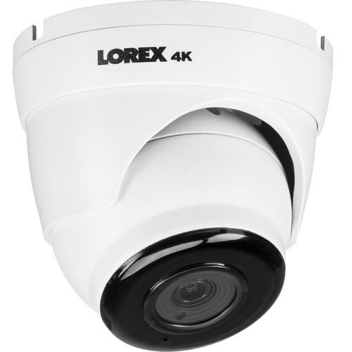 Lorex LKE383AB 4K UHD Outdoor Network Dome Camera with Color Night Vision, Lorex, LKE383AB, 4K, UHD, Outdoor, Network, Dome, Camera, with, Color, Night, Vision