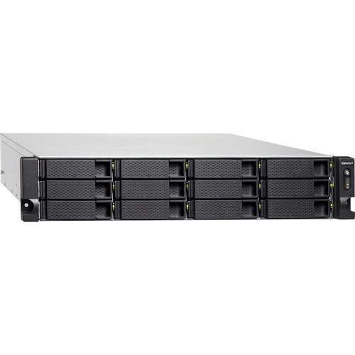 QNAP 2U 12-Bay NAS with Intel Core i3-8100 4-Core 3.6 Ghz 300W Redundant Power Supply