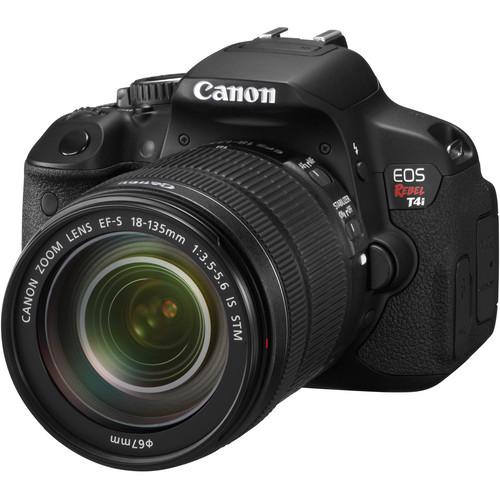 Canon EOS Rebel T4i Digital Camera with EF-S 18-135mm f 3.5-5.6 IS STM Lens - Refurbished