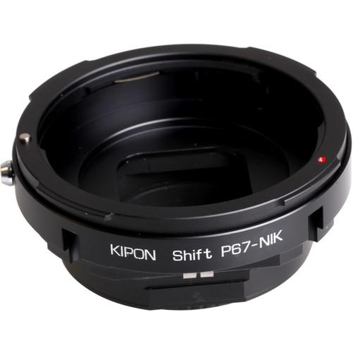 KIPON Lens Mount Adapter for Pentax 67 Lens to Nikon F-Mount Camera with Shift Functionality