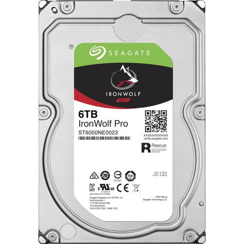 Seagate 6TB IronWolf Pro 7200 rpm SATA 3.5" Internal NAS