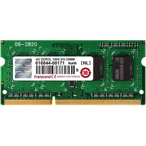 Transcend 4GB DDR3L 1600 MHz CL11 SO-DIMM Memory Module