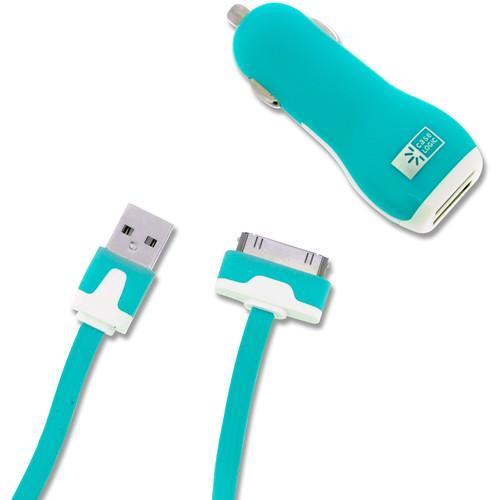 Case Logic 2.1A Dual USB Car Charger with 30-Pin Cable