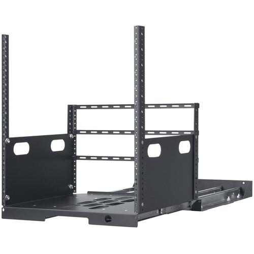 Lowell Manufacturing Pull-Out Rack with 4-Slides, 12U, 19" Deep