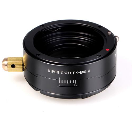 KIPON Lens Mount Adapter for Pentax K Lens to Canon EF-M-Mount Camera with Shift Functionality