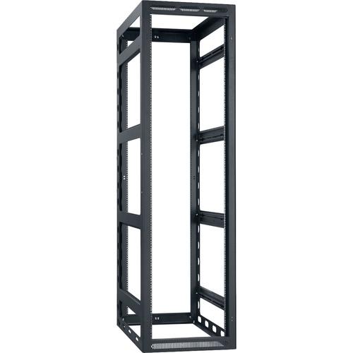 Lowell Manufacturing Rack-Gangable-44U 32"Deep, 2-Pair Rails, Less Rear Door