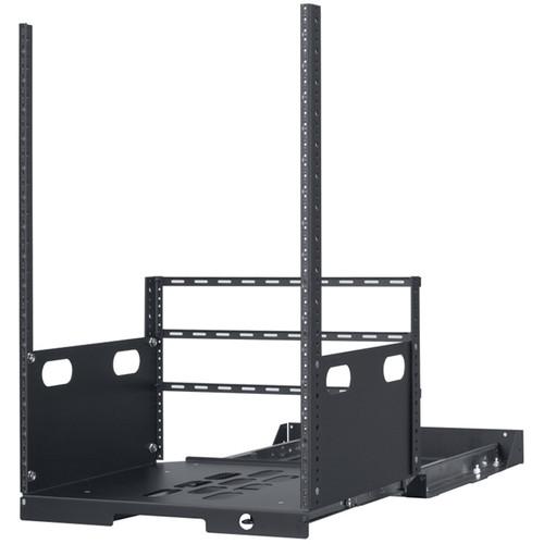 Lowell Manufacturing Pull-Out Rack with 2-Slides, 16U, 19" Deep