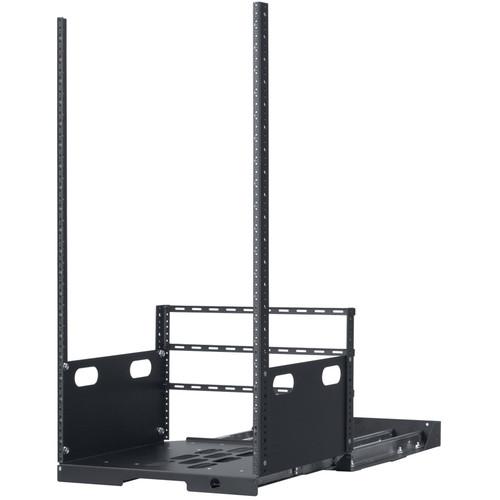 Lowell Manufacturing Pull-Out Rack with 4-Slides, 21U, 19" Deep