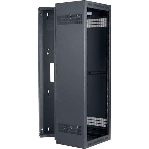 Lowell Manufacturing Rack-Sectional Wall Mount-35U, 23" Deep, 1-Pair Adjustable Rails