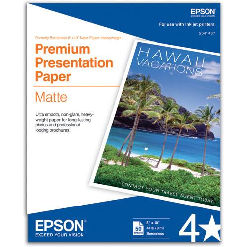 Epson Premium Presentation Paper Matte, Epson, Premium, Presentation, Paper, Matte