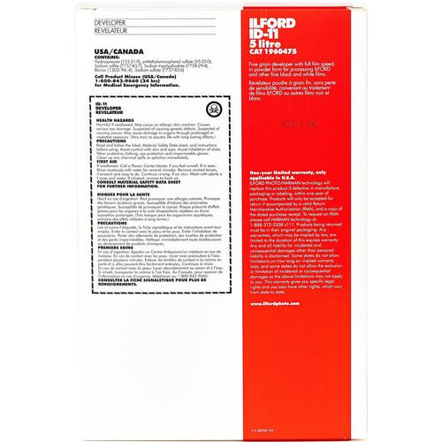 Ilford ID-11 Film Developer for Black & White Film - Makes 5 Liters