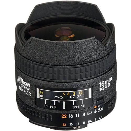 Nikon AF Fisheye-NIKKOR 16mm f 2.8D Lens