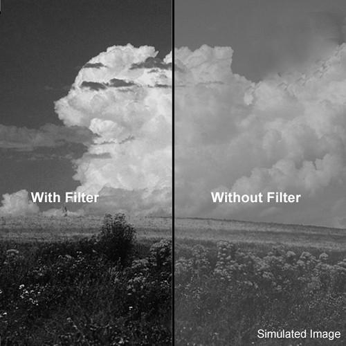 Tiffen 6x6" Light Red #23A Glass Filter for Black & White Film