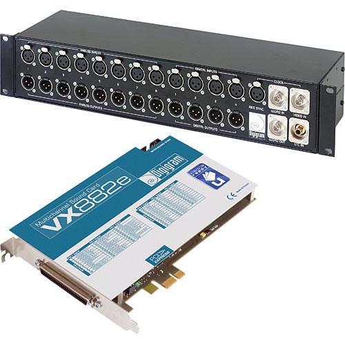 Digigram VX882e with BOB8 - 8 Channel Analog and Digital Input Output, 24-Bit 192kHz PCIe Sound Card with BOB8 Breakout Box - Windows