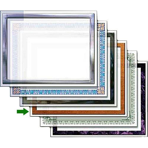 Dry Lam Pizzazz Decorative Laminating Pouches - Cherry Wood Pack - Classic Frames 4.25 x 6.25" , Model D4C262