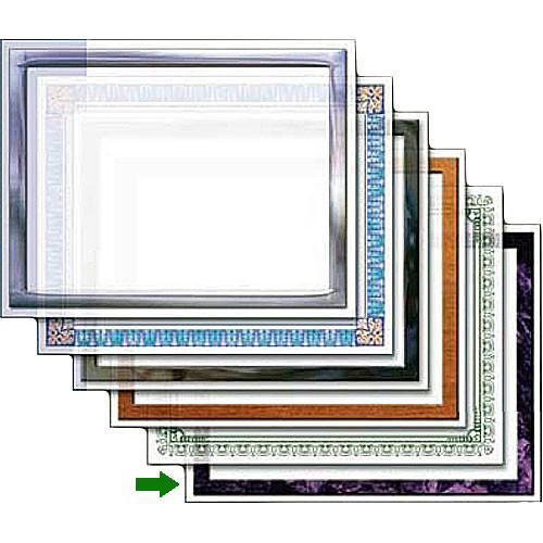Dry Lam Pizzazz Decorative Laminating Pouches - Purple Stone Pack - Classic Frames 9 x 11.5" , Model D9C254
