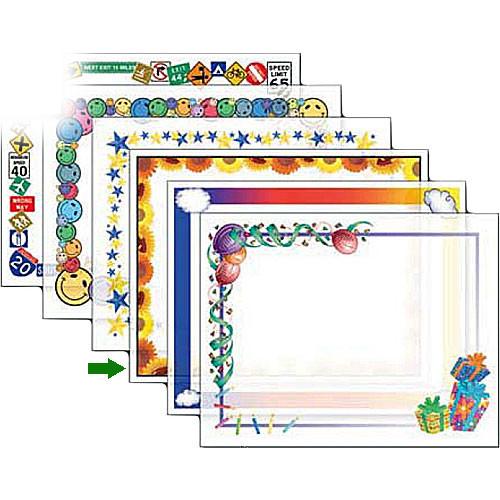 Dry Lam Pizzazz Decorative Laminating Pouches - Sun Flower Pack - Fun Frames 4.25 x 6.25" , Model D4F216