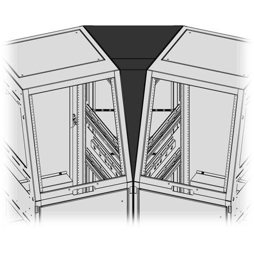 Middle Atlantic SCQ Convective Series 45 Degree Connecting Wedge for Sloped Top Monitor Rack SC3TW45-1427-1217-1217BK